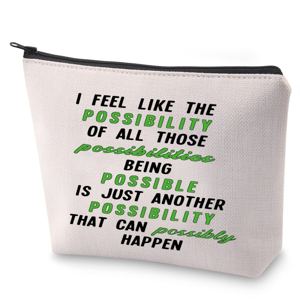 BLUPARK NCT Cosmetic Bag Vintage 90\'S Gift Being Possible Is Just Another Possibility That Can Possibly Happen Makeup Bag Kpop Gift (I feel like the possibility)