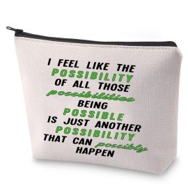 BLUPARK NCT Cosmetic Bag Vintage 90\'S Gift Being Possible Is Just Another Possibility That Can Possibly Happen Makeup Bag Kpop Gift (I feel like the possibility)