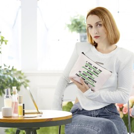 BLUPARK NCT Cosmetic Bag Vintage 90\'S Gift Being Possible Is Just Another Possibility That Can Possibly Happen Makeup Bag Kpop Gift (I feel like the possibility)