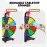 WJTQTBT 12 Heavy Duty Spinning Wheel for Prizes,10 Colorful Prize Slots Tabletop Spinner,Color Prize Wheel for Trade Show,Fortune Spinning Game,Carnival
