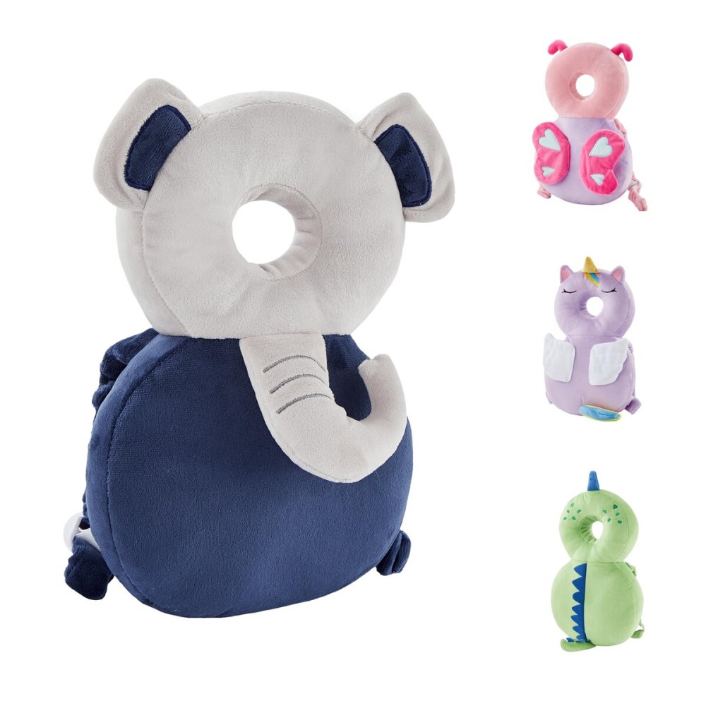 Baby Back Potection Toddler Safety Protector Cushion Pad Toddler Backpack for Crawling Walking Adjustable Toddlers Back Safety Pad for Boys and Girls(Elephant)