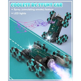 ATHLERIA 8WD Gesture Sensing Rc Stunt Car Toys for Ages 8-13,Hand Remote Control Cars-Double Sided 360Rotating,Coolest Christmas Birthday Gifts Ideas for Boys Girls Kids Teens 8 9 10 11 12+ Year