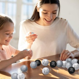 Libima 60 Pcs Motivational Stress Balls Foam Balls Inspirational Anxiety Relief Balls Hand Exercise Stress Balls Fidget Toys for Kids Students Adult Relieve Encouraging (Neutral Color)