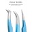 Pack of 3 Professional Fiber Tip Lash Tweezers - Precision Eyelash Extension Tweezers (FIROZI)