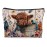 Ayxvt Highland Cow Decor - Cow Makeup Bag, Lovely Highland Calf Decorative Women\'s Cosmetic Bag