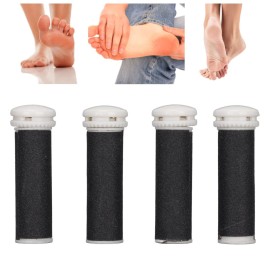 Replacement Roller for Electric Feet File Pedicure Tool 4 Pack Foot File Grinding Tool Micro Pedi Refill Roller Replacement Heads for Callus Remover
