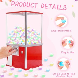 Honoson 500 Pcs Vending Machine Capsules 1.1 Gumball Machine Capsule Small Empty Toy Capsules Clear Colored Plastic Gumball Machine Containers for Toy Candy Party Favors(Macaron Colors,Round)