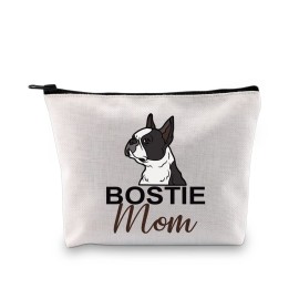 G2TUP Boston Terrier Lover Gift Bostie Mom Makeup Bag Boston Terrier Mom Cosmetic Bag Boston Terrier Owner Gift Dog Lover Gift (Bostie Mom MB) G2TUP Boston Terrier Lover Gift Bostie Mom Makeup Bag Boston Terrier Mom Cosmetic Bag Boston Terrier Owner Gift Dog Lover Gift (Bostie Mom MB)