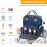 Awanhe Baby Diaper Bag Backpack with Changing Station, Waterproof Baby Bags for Boys Girls, USB Charging Port, Baby Shower Gifts, Blue