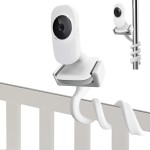 Universal Baby Monitor Mount Holder for Vtech VM3252 VM819, Hello Baby HB30 HB35, and Most 5.3 to 8.1cm Wide Baby Monitors Camera Shelf for Crib Cot Shelves - Without Tools or Wall Damage