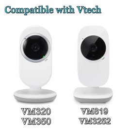 Universal Baby Monitor Mount Holder for Vtech VM3252 VM819, Hello Baby HB30 HB35, and Most 5.3 to 8.1cm Wide Baby Monitors Camera Shelf for Crib Cot Shelves - Without Tools or Wall Damage