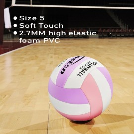 Senston Volleyball Official Size 5 - Waterproof Indoor/Outdoor Soft Volleyball for Beach Play, Game,Gym,Training Senston Volleyball Official Size 5 - Waterproof Indoor/Outdoor Soft Volleyball for Beach Play, Game,Gym,Training