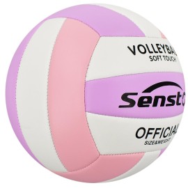 Senston Volleyball Official Size 5 - Waterproof Indoor/Outdoor Soft Volleyball for Beach Play, Game,Gym,Training Senston Volleyball Official Size 5 - Waterproof Indoor/Outdoor Soft Volleyball for Beach Play, Game,Gym,Training