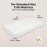 KeaBabies 2-Pack Baby Crib Sheets for Boys, Girls - 52x28 Viscose Derived from Bamboo Toddler Bed Sheets Neutral, Fitted Crib Mattress Cover for Standard Baby Bedding, Soft & Cozy (Soft White)