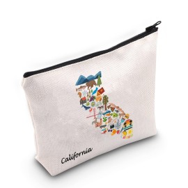 California Cosmetic Bag Cali Gift Welcome To Cali Moving to Cali Gift California Travel Gift (California Cosmetic)