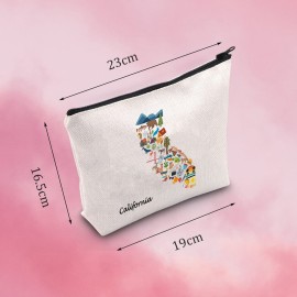 California Cosmetic Bag Cali Gift Welcome To Cali Moving to Cali Gift California Travel Gift (California Cosmetic) California Cosmetic Bag Cali Gift Welcome To Cali Moving to Cali Gift California Travel Gift (California Cosmetic)
