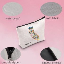 California Cosmetic Bag Cali Gift Welcome To Cali Moving to Cali Gift California Travel Gift (California Cosmetic) California Cosmetic Bag Cali Gift Welcome To Cali Moving to Cali Gift California Travel Gift (California Cosmetic)