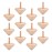 Totority Wooden Gyro, Wooden Top Bulk 36Pcs Handmade Wood Tops Gyro Painting Gyro DIY Rotated Gyro Playthings