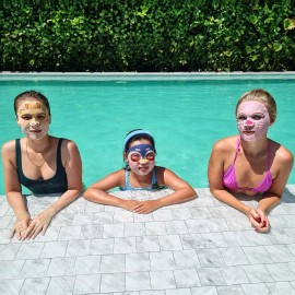 Yorkline Animal Facial Sheet Mask, Spa Mask, Party Present for Her, Character Sheet Mask for Kids, Girls Night, Fun Face Mask with Animal Character