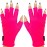 ManiGlovz - The ORIGINAL UPF 50+ UV Light Protective Nail Gloves | Gel Manicure Gloves and Anti UV Fingerless Gloves for Women | Can be Used as Sun Protection Gloves for Driving | Neon Pink