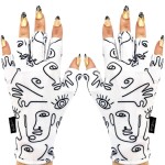 ManiGlovz - The ORIGINAL UPF 50+ UV Light Protective Nail Gloves | Gel Manicure Gloves and Anti UV Fingerless Gloves for Women | Can be Used as Sun Protection Gloves for Driving | P.Casso