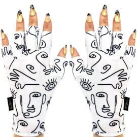 ManiGlovz - The ORIGINAL UPF 50+ UV Light Protective Nail Gloves | Gel Manicure Gloves and Anti UV Fingerless Gloves for Women | Can be Used as Sun Protection Gloves for Driving | P.Casso ManiGlovz - The ORIGINAL UPF 50+ UV Light Protective Nail Gloves | Gel Manicure Gloves and Anti UV Fingerless Gloves for Women | Can be Used as Sun Protection Gloves for Driving | P.Casso