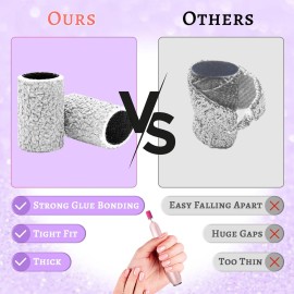 240Grit Nail Sanding Bands for Nail Drill, 100Pcs Fine Grit Nail Sanding Bands for Nail Drill with 3/32 Nail Sanding Bit for Natural Nail, Sanding Band for Nail Drill Set for Manicure & Pedicure 240Grit Nail Sanding Bands for Nail Drill, 100Pcs Fine Grit Nail Sanding Bands for Nail Drill with 3/32 Nail Sanding Bit for Natural Nail, Sanding Band for Nail Drill Set for Manicure & Pedicure