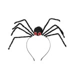 Halloween Spider Headband Cosplay Costume Headpiece Scare Spider Dress Up Accessory Hair Hoop Festival Headdress (Black)