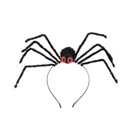 Halloween Spider Headband Cosplay Costume Headpiece Scare Spider Dress Up Accessory Hair Hoop Festival Headdress (Black)