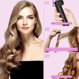 DAN Technology Small Barrel Curling Iron Wand Ceramic Barrel Tiny Curling Iron with Adjustable Temperature High Heat Hair Curling Irons Tiny Curler for Tight Curls Short & Long Hair (1/2 Inch,13MM)