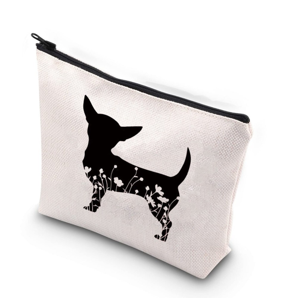 XYANFA Chihuahua Gifts Chihuahua Mom Gifts Chihuahua Makeup Bag Chihuahua Themed Gift For Chihuahua Lovers Cosmetic Bag (Chihuahua) XYANFA Chihuahua Gifts Chihuahua Mom Gifts Chihuahua Makeup Bag Chihuahua Themed Gift For Chihuahua Lovers Cosmetic Bag (Chihuahua)