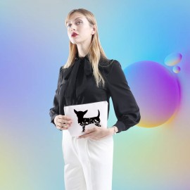 XYANFA Chihuahua Gifts Chihuahua Mom Gifts Chihuahua Makeup Bag Chihuahua Themed Gift For Chihuahua Lovers Cosmetic Bag (Chihuahua) XYANFA Chihuahua Gifts Chihuahua Mom Gifts Chihuahua Makeup Bag Chihuahua Themed Gift For Chihuahua Lovers Cosmetic Bag (Chihuahua)