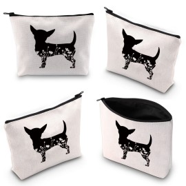 XYANFA Chihuahua Gifts Chihuahua Mom Gifts Chihuahua Makeup Bag Chihuahua Themed Gift For Chihuahua Lovers Cosmetic Bag (Chihuahua) XYANFA Chihuahua Gifts Chihuahua Mom Gifts Chihuahua Makeup Bag Chihuahua Themed Gift For Chihuahua Lovers Cosmetic Bag (Chihuahua)