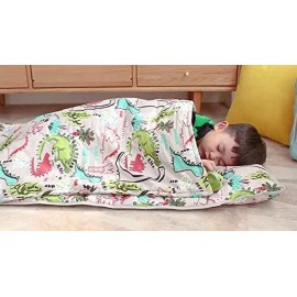 Cute Dinosaurs Toddler Nap Mat,Suits Pre Kindergarten, Kindergarten, Preschool and Daycare Boy or Girl (3-7 Years)