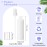 Eccliy 32 Pcs 8 oz Spray Bottles Fine Mist Cleaning Bottles Clear Empty Plastic Travel Sprayer Refillable Sprayer with Cap for Cleaning Solutions Oils Travel Perfumes(White,Colored)