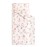 Wake In Cloud - Toddler Nap Mat with Pillow and Blanket, 100% Cotton Fabric, for Kids Girls in Daycare Kindergarten Preschool, Floral Botanical Flowers, Light Pink, Standard