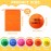 Jenaai 200 Pcs Motivational Stress Balls 1.97 Inch Anxiety Stress Relief Balls Bulk Inspirational Quotes Colorful Foam Balls with a Drawstring Bag for Relief Motivating Encouraging Adults (Colorful)