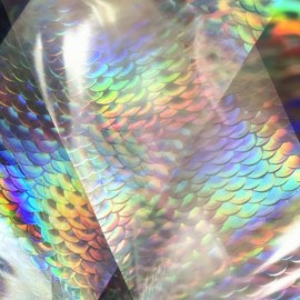 SILPECWEE 4 Boxes Aurora Nail Foil Clear Laser Snake Print Heart Nail Transfer Foil Starry Sky Glass Nail Art Foil Stickers Holographic Film Manicure Design for DIY Nails Decoration