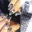 SILPECWEE 10 Rolls Lace Nail Foil for Long Acrylic Nails - Black White Flower & Starry Sky Holographic Nail Art Foil Decals for DIY Women\'s Fingernail Manicure Design