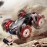 Jovow RC Stunt Car, 2.4GHz 4WD Gesture Sensing Remote Control Car with Cool Light and Music, Double-Sided 360 Flips RC Cars for Boys Age 6-12 8-12 Birthday Christmas Toy Cars(Red)