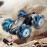 Jovow RC Stunt Car, 2.4GHz 4WD Gesture Sensing Remote Control Car with Cool Light and Music, Double-Sided 360 Flips RC Cars for Boys Age 6-12 8-12 Birthday Christmas Toy Cars(Blue)