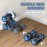 Jovow RC Stunt Car, 2.4GHz 4WD Gesture Sensing Remote Control Car with Cool Light and Music, Double-Sided 360 Flips RC Cars for Boys Age 6-12 8-12 Birthday Christmas Toy Cars(Blue)