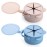 Silicone No Spill Snack Cups for Toddlers - Portable Baby Snack Cup Containers with Dustproof Lid - Dishwasher-Friendly Toddler Spill Proof Cups Without BPA, Lead, or Phthalates - Blue and Pink