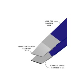 Eyebrow Tweezer- Eyebrow Tweezers for Women and Men - Professional eye brow twizzers and trimmer. (Dark Blue)