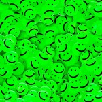 Liliful 288 Pcs Glow in the Dark Smile Face Balls Mardi Gras Throws Bulk 1 Inch High Bounce Rubber Ball for Goodie Bag Stuffer Christmas Birthday Party Favors Vending Machine Prize(Green)