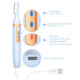 Eyebrow Hair Remover Electric Razor for Women with LED Light for Instant and Painless Hair Removal Eyebrow Hair Remover Electric Razor for Women with LED Light for Instant and Painless Hair Removal