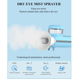 LIZICH Heated Nano Eye Mist Sprayer,Portable Eye Mister with Warm Compress Moist Heat for Relief Dry Eyes and Stye,Eye Drops Tool,Rechargeable Electric Eye Steamer for Eyelid,Eye Skin SPA LIZICH Heated Nano Eye Mist Sprayer,Portable Eye Mister with Warm Compress Moist Heat for Relief Dry Eyes and Stye,Eye Drops Tool,Rechargeable Electric Eye Steamer for Eyelid,Eye Skin SPA