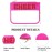 cqoogrlx Clear Makeup Letter Bag Cosmetic Cheer Bag Cheerleader Gifts Chenille Letter Patch Cheer Makeup Bag Case Toiletry Zipper Pouch for Women Girls(Cheer-hot pink)