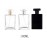 YORROR 2 Pcs Clear Glass Perfume Atomizer, 100ml Empty Refillable Spray Bottle for Men and Women, Portable Fragrance Fine Mist Spray Bottle Dispenser for Travel (Gold)