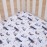 Little Love by NoJo Soar High Little One Navy, Light Blue, Orange, and White Airplanes, Clouds, and Stars Fitted Crib Sheet